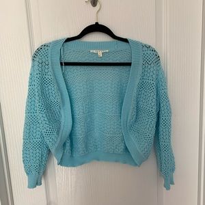 Blue shrug/cover-up
